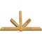 Ekena Millwork Kennewick Rough Sawn Timber Gable Bracket, Western Red Cedar, 96"W x 64"H x 6"D x 6"F, 16/12 Pitch GBW096X64X0606KEN00RWR - alternate 5